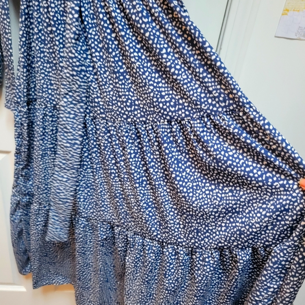Bohemian cheetah print maxi dress